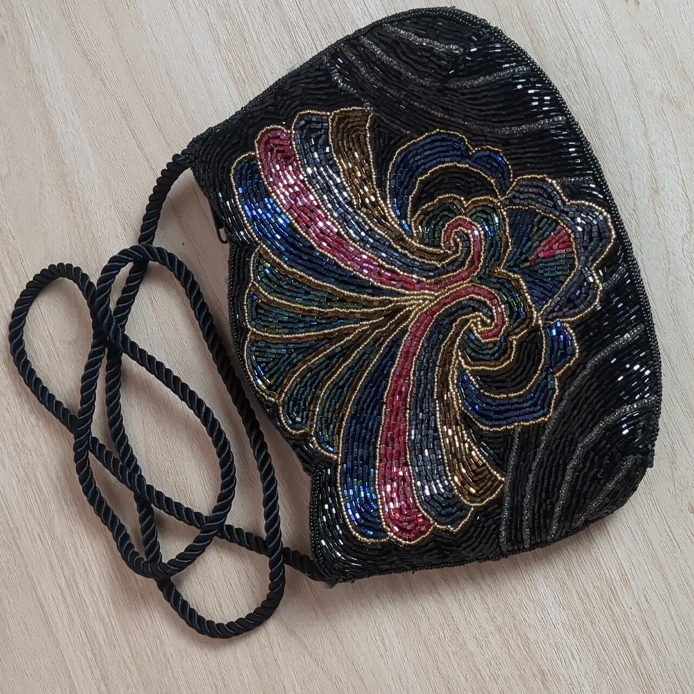 Beaded Multi Color Purse Vintage